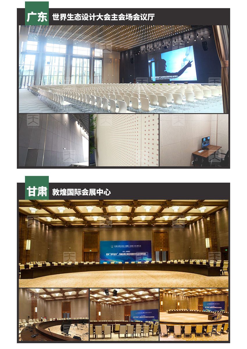 阻燃孔木吸音板工程案例