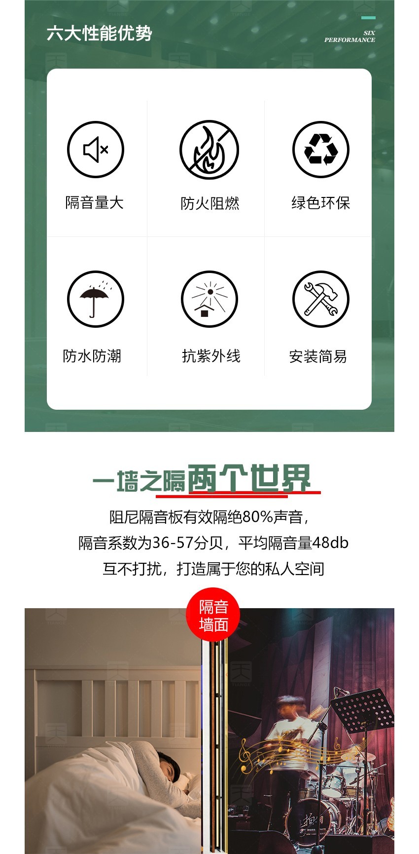 隔音板性能優(yōu)勢(shì)