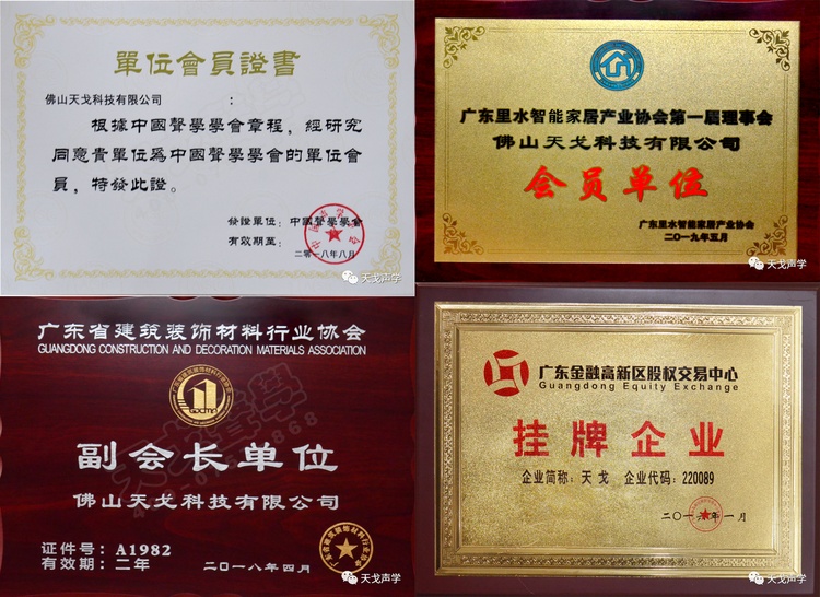 中國聲學(xué)學(xué)會(huì)單位會(huì)員等